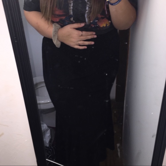 lane bryant long black skirt - Picture 2 of 3